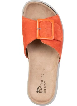 ELENA EDEN, stylische Damen-Pantoletten, Weite H, mit herausnehmbarem Fußbett Damen Pantoletten