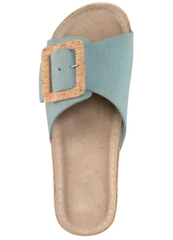 Discount ELENA EDEN, trendige Damen-Pantoletten, aus Leder Damen Pantoletten