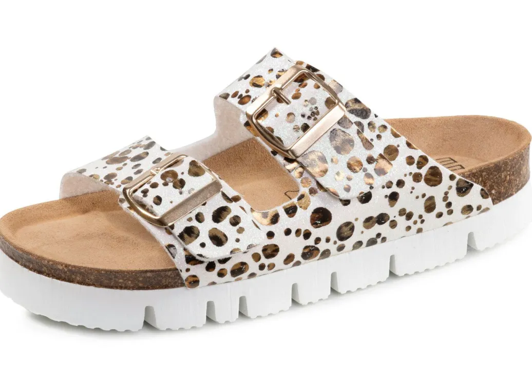 Discount ELENA EDEN, trendige Damen-Pantoletten, Weite H, mit Klettspangen Damen Pantoletten
