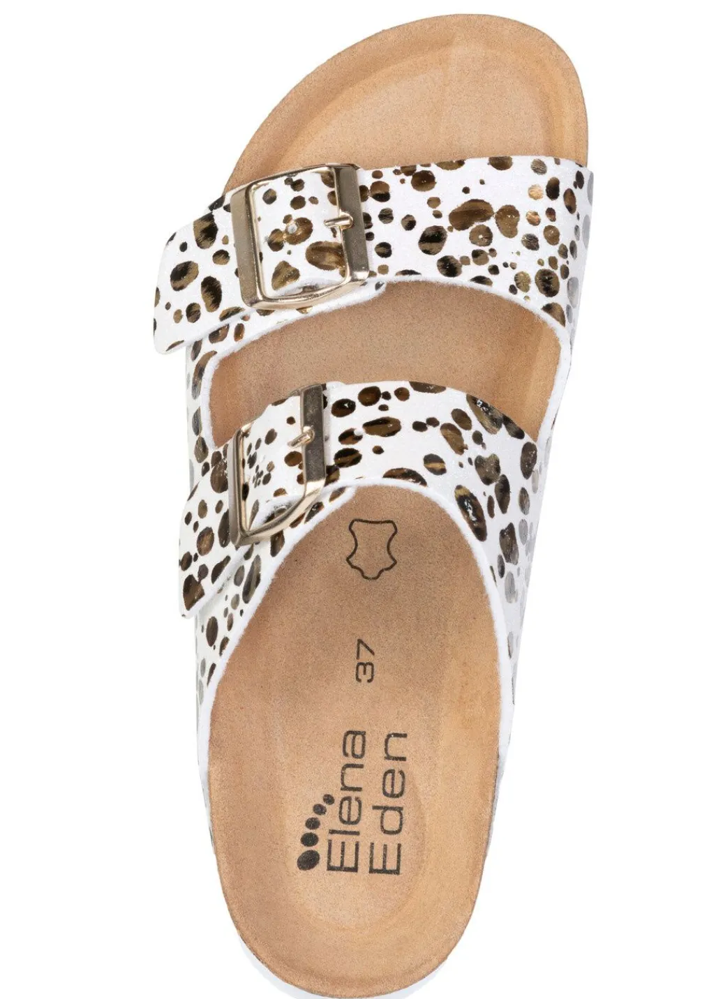 Discount ELENA EDEN, trendige Damen-Pantoletten, Weite H, mit Klettspangen Damen Pantoletten