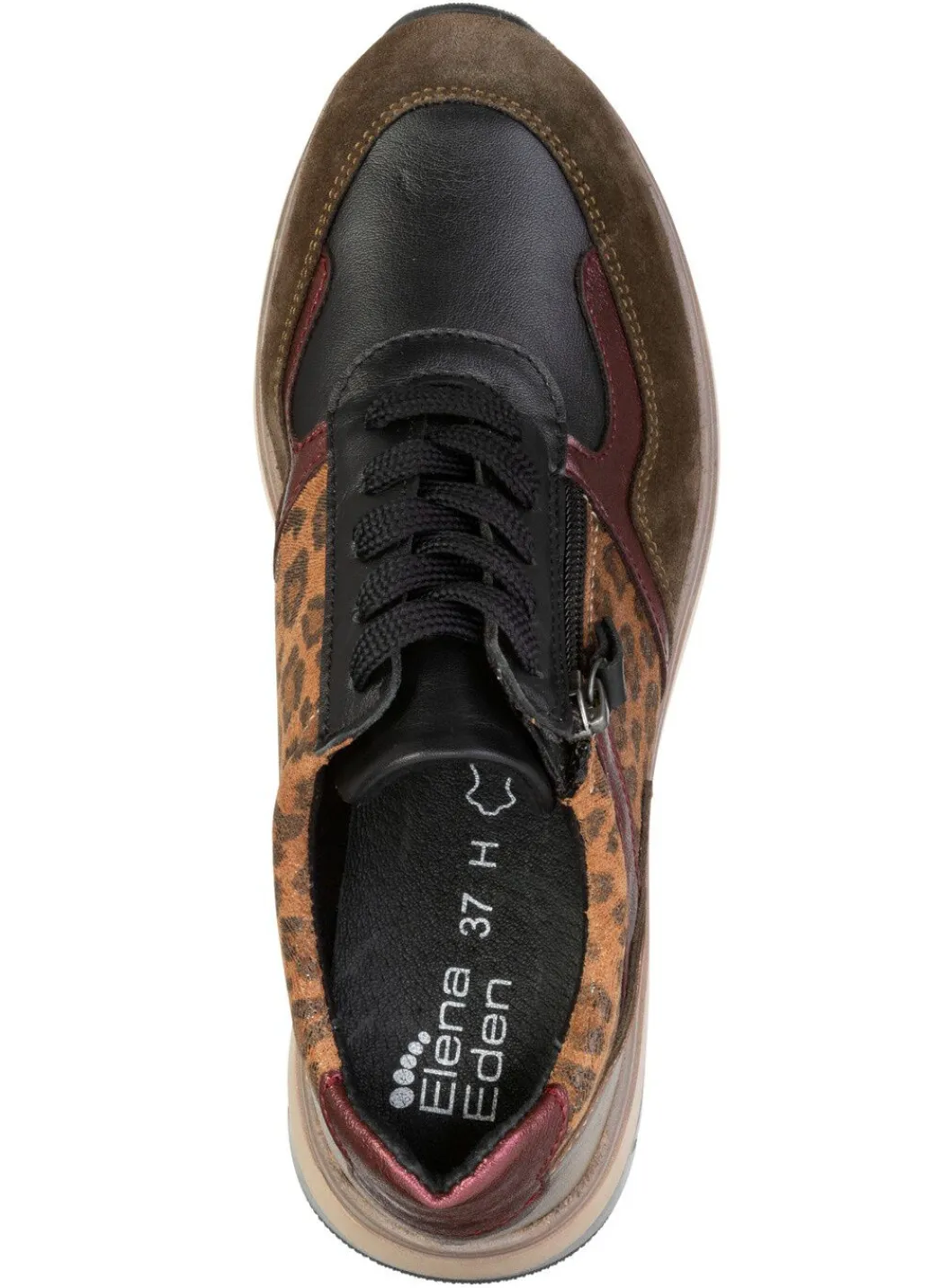 Discount ELENA EDEN, trendige Damen-Sneaker, Weite H, mit herausnehmbarem Fußbett Damen Sneaker & Sportschuhe|Schnürschuhe