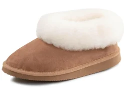 Hot ELENA EDEN, warme Damen-Hausschuhe, Weite G, mit Lammfell Damen Hausschuhe