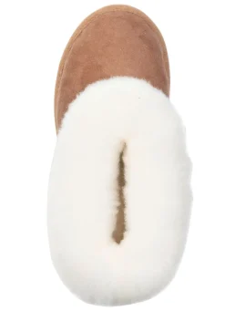 Hot ELENA EDEN, warme Damen-Hausschuhe, Weite G, mit Lammfell Damen Hausschuhe