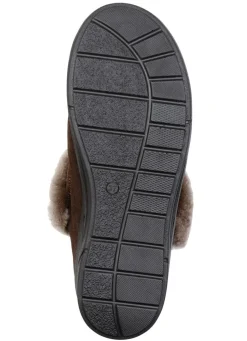 Clearance ELENA EDEN, warme Damen-Hausschuhe, Weite H, mit Lammfell Damen Hausschuhe