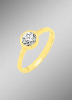 New Entzückender Damenring mit Brillant Damen Ringe