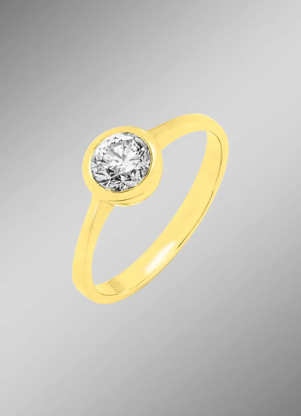 New Entzückender Damenring mit Brillant Damen Ringe