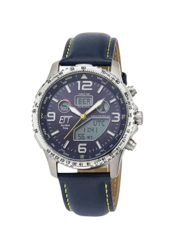 Discount ETT EGS-11574-31L Funk-Solar-Herrenuhr Herren Funkuhren