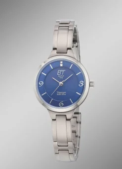 Best ETT-Solar-Damenuhr ELT-12147-31M mit Quartzuhrwerk Damen Quarzuhren