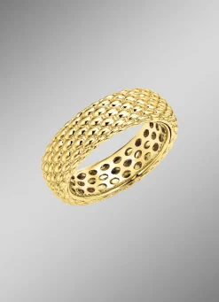 Discount Exquisite Gold-Eleganz: Damenring mit Ziselierung Damen Ringe