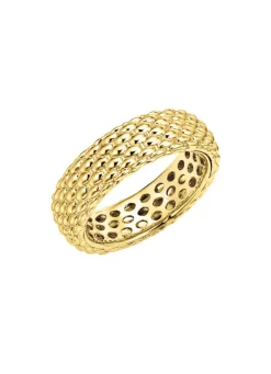 Discount Exquisite Gold-Eleganz: Damenring mit Ziselierung Damen Ringe