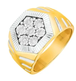 Exquisiter Herrenring in Bicolor Herren Ringe