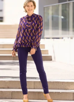 Damen Mona Abendmode<Fabelhafte Bluse mit Bindeband