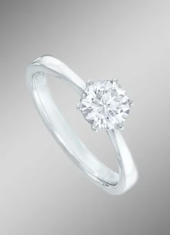 New Fabelhafter Solitär-Damenring mit Brillant Damen Ringe