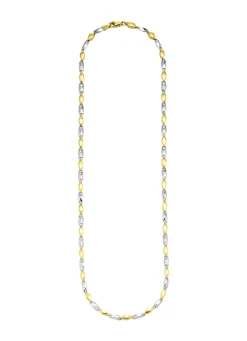 Best Fantasieketten-Garnitur in Bicolor Damen Halsketten|Armbänder