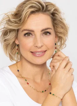 Online Farbenfrohe Eleganz: Armband mit Quarzen in verschiedenen Farben Damen Halsketten|Armbänder
