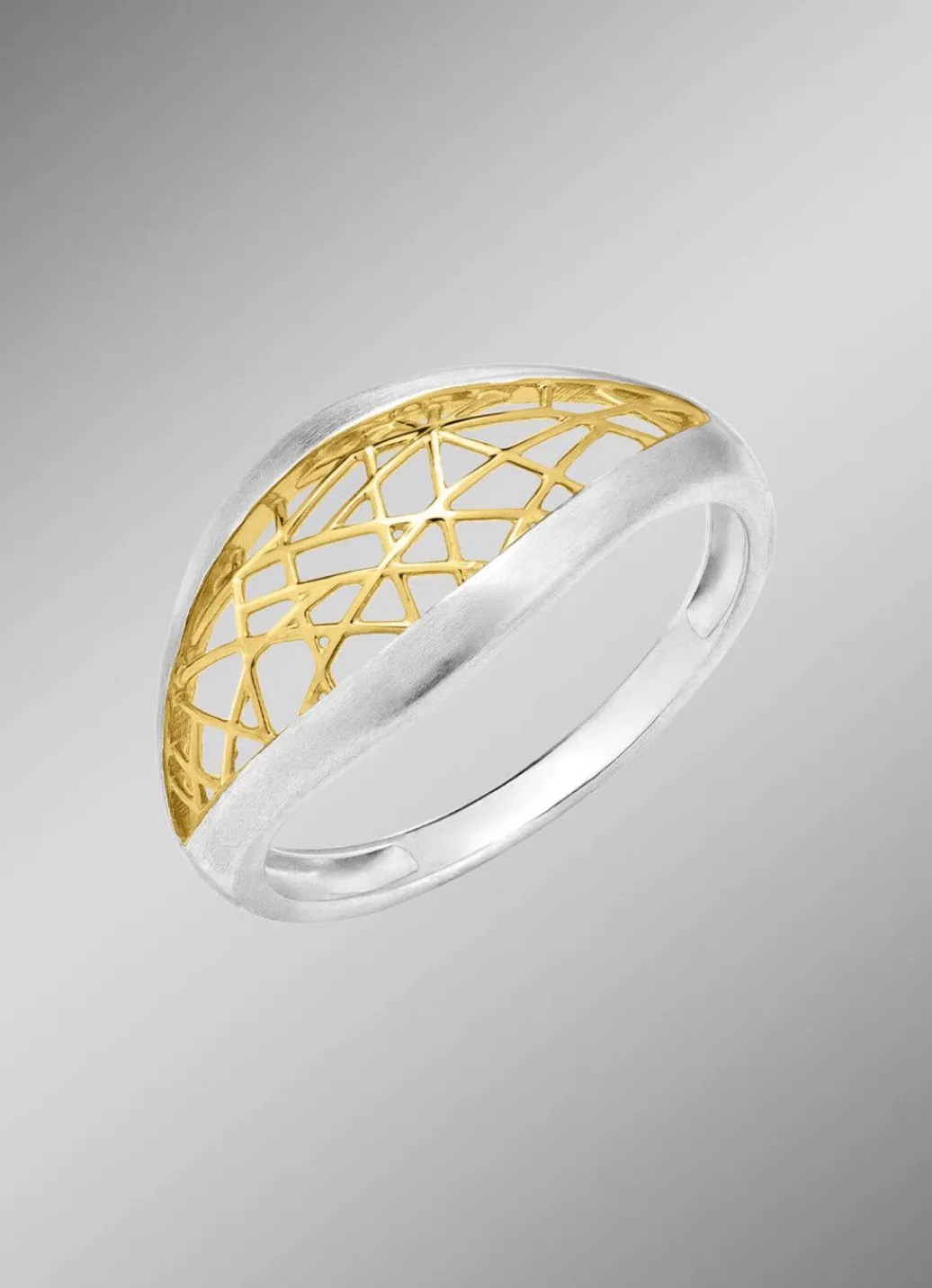 Online Faszinierender Damenring in edler Bicolor-Optik Damen Ringe