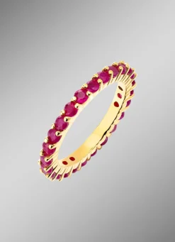 Online Feiner Memoire-Ring mit Rubin Damen Ringe