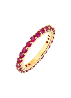 Online Feiner Memoire-Ring mit Rubin Damen Ringe