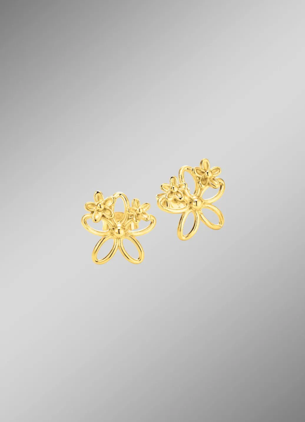 Hot Filigrane Ohrstecker im Blumendesign Damen Ohrschmuck