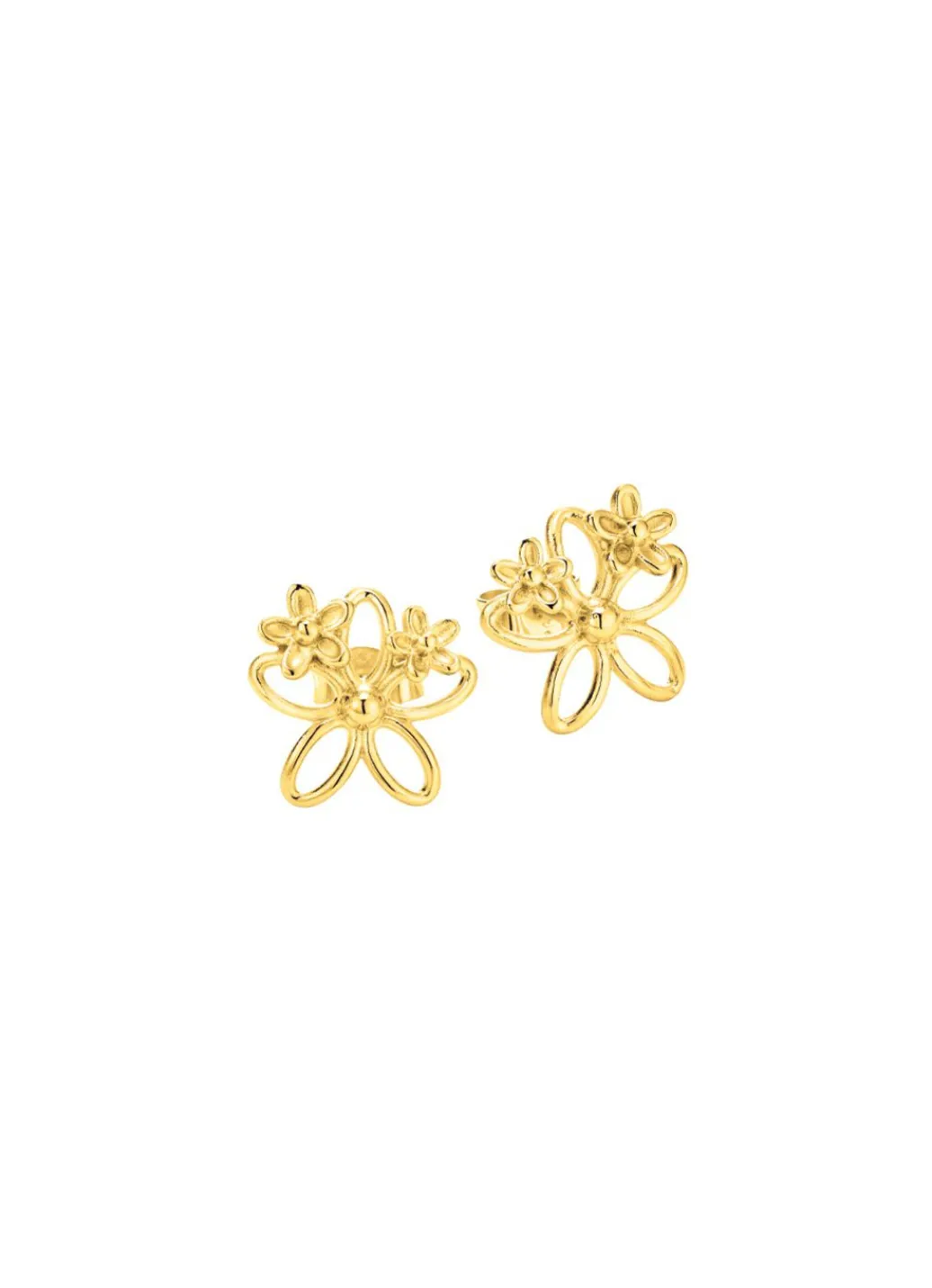 Hot Filigrane Ohrstecker im Blumendesign Damen Ohrschmuck