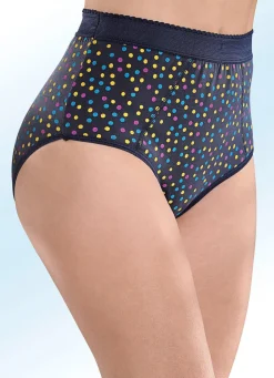 Fünferpack Formslips mit buntem Punktedessin Damen Slips|Miederhosen