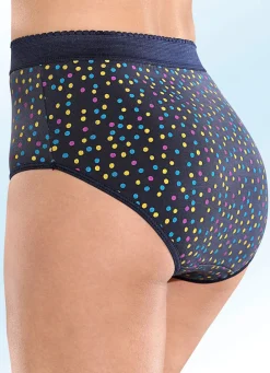 Fünferpack Formslips mit buntem Punktedessin Damen Slips|Miederhosen