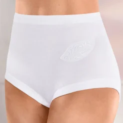 Discount Fünferpack Slips mit Batistmotiv Damen Slips