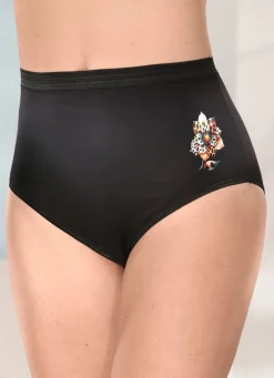 Fünferpack Slips mit Blumenmotiv Damen Slips