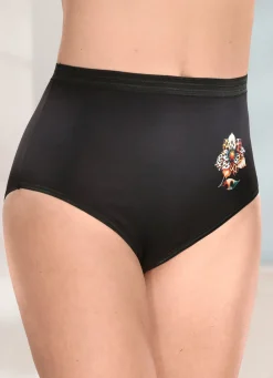 Fünferpack Slips mit Blumenmotiv Damen Slips