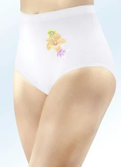 Outlet Fünferpack Slips mit Blumenmotiv Damen Slips