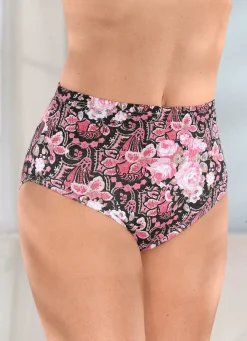 Fünferpack Slips mit buntem Druckdessin Damen Slips
