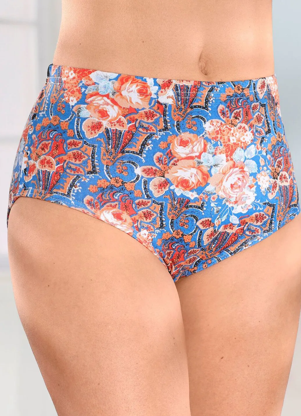 Online Fünferpack Slips mit buntem Druckdessin Damen Slips