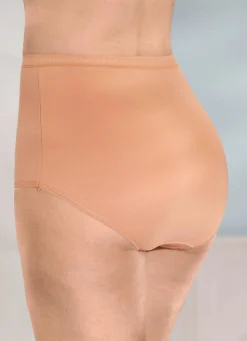 Fünferpack Slips mit dekorativem Elastikbund Damen Slips
