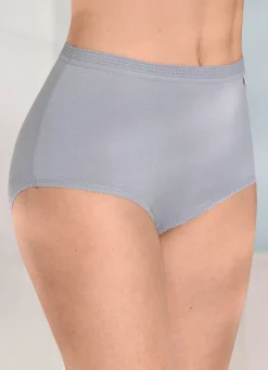 Outlet Fünferpack Slips mit elastischen Abschlüssen Damen Slips