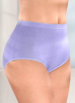 Discount Fünferpack Slips mit elastischen Abschlüssen Damen Slips