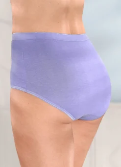 Discount Fünferpack Slips mit elastischen Abschlüssen Damen Slips