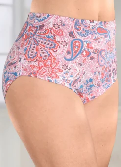 Fünferpack Slips mit farbharmonischem Druckdessin Damen Slips