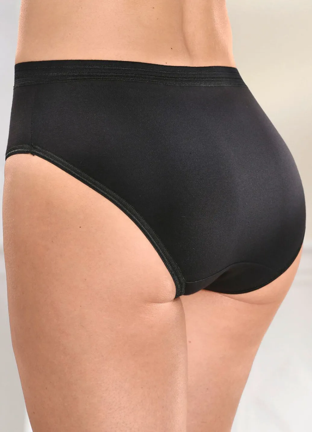 Sale Fünferpack Slips mit glänzenden Abschlüssen Damen Slips