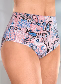 Fünferpack Slips mit Paisley -Dessin Damen Slips