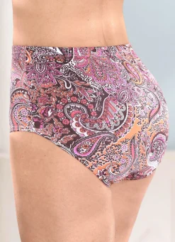 Fünferpack Slips mit Paisley-Dessin Damen Slips