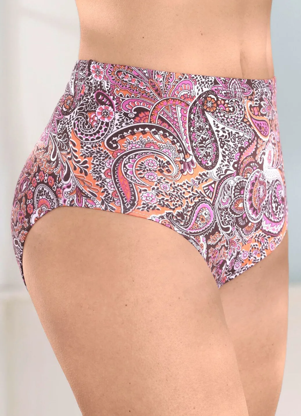 Fünferpack Slips mit Paisley-Dessin Damen Slips