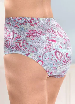 Discount Fünferpack Slips mit Paisley-Dessin Damen Slips