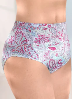 Discount Fünferpack Slips mit Paisley-Dessin Damen Slips