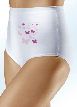 Discount Fünferpack Slips mit Schmetterlingsdruck Damen Slips