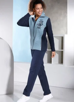 Damen Mona Freizeitanzüge<Freizeitanzug mit Druck im Vorderteil