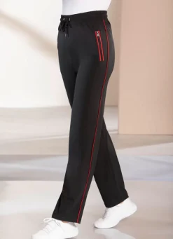Damen Mona Freizeithosen<Freizeithose mit Kontrastpaspel