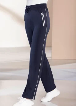 Damen Mona Freizeithosen<Freizeithose mit Kontrastpaspel