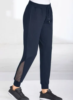 Damen Mona Freizeithosen<Freizeithose mit Netzeinsatz in 4 Farben
