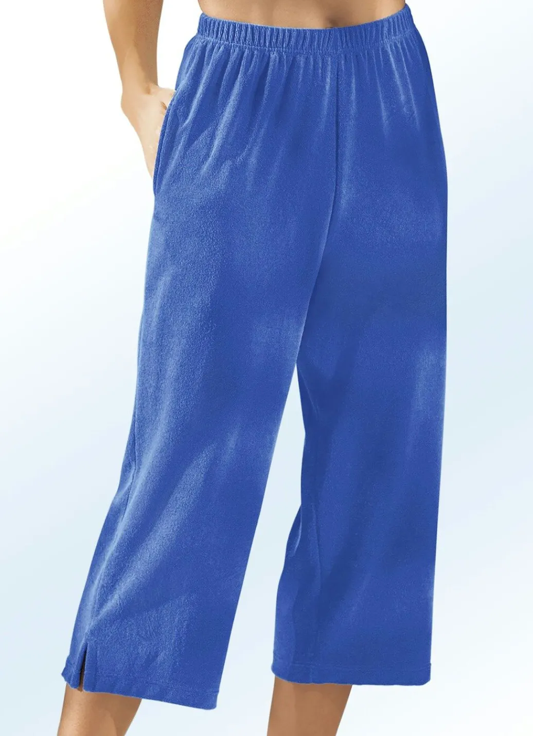 Damen Mona Shorts|Freizeithosen<Frottier-Hose in Capriform
