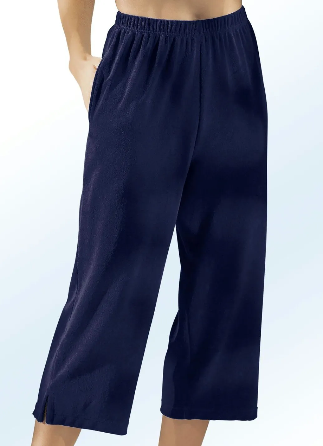 Damen Mona Shorts|Freizeithosen<Frottier-Hose in Capriform
